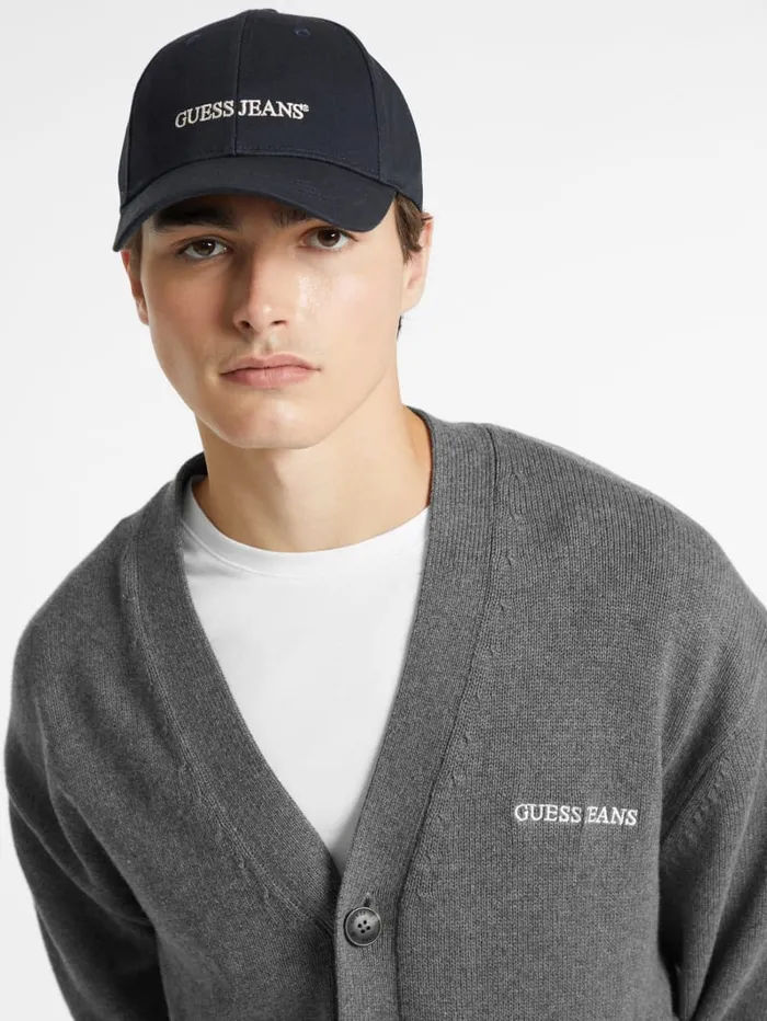 GUESS Hats and Scarves Eco Jeans Logo Baseball Cap Red 8211 Men