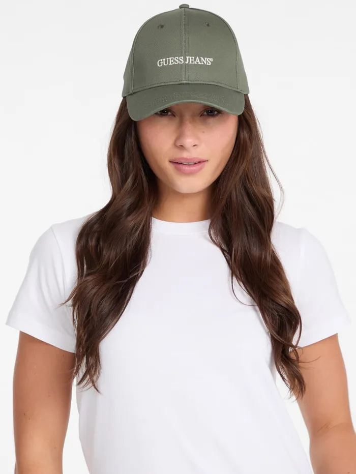 GUESS Hats and Scarves Eco Jeans Logo Baseball Cap Red 8211 Men