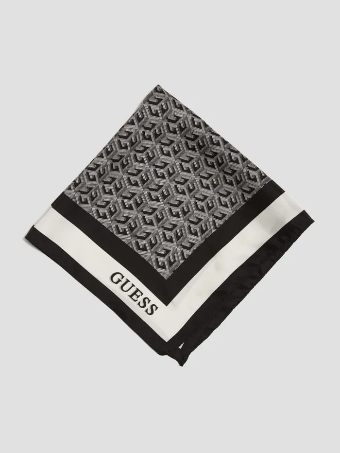 GUESS Hats and Scarves G Cube Silk Scarf White 8211 Women GUESS Hats and Scarves G Cube Silk Scarf White 8211 Women