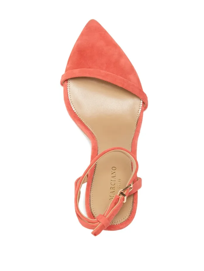 GUESS Heels Elsa Suede Sandal Green 8211 Unisex
