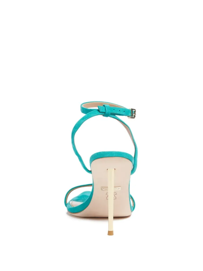 GUESS Heels Elsa Suede Sandal Green 8211 Unisex