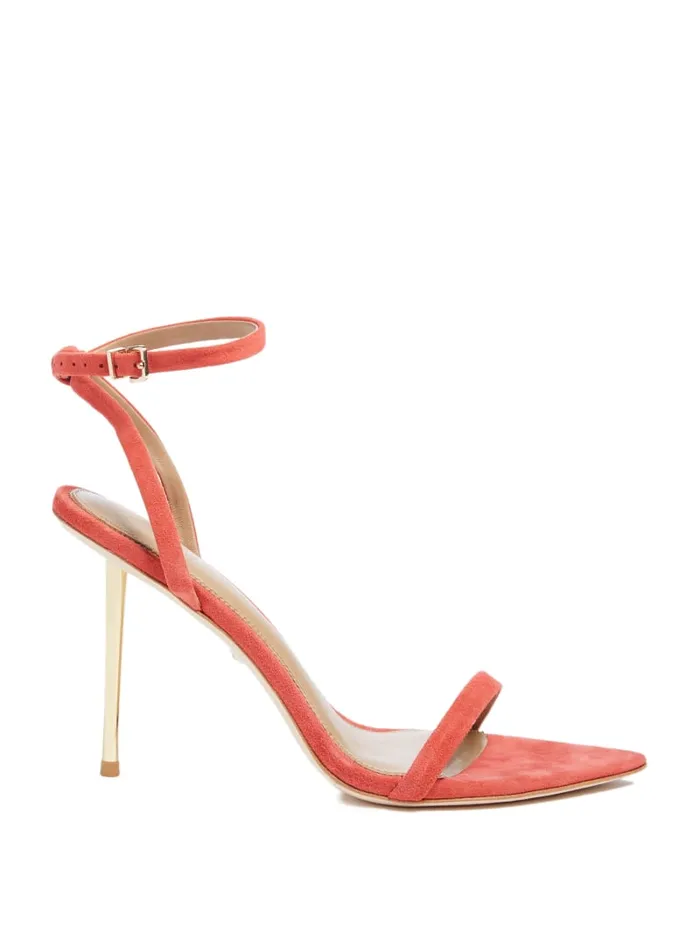 GUESS Heels Elsa Suede Sandal Green 8211 Unisex