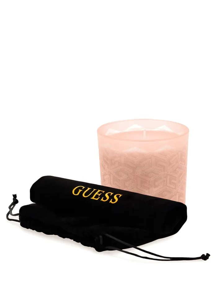 GUESS Home LaserCut G Cube Candle Pink 8211 Women