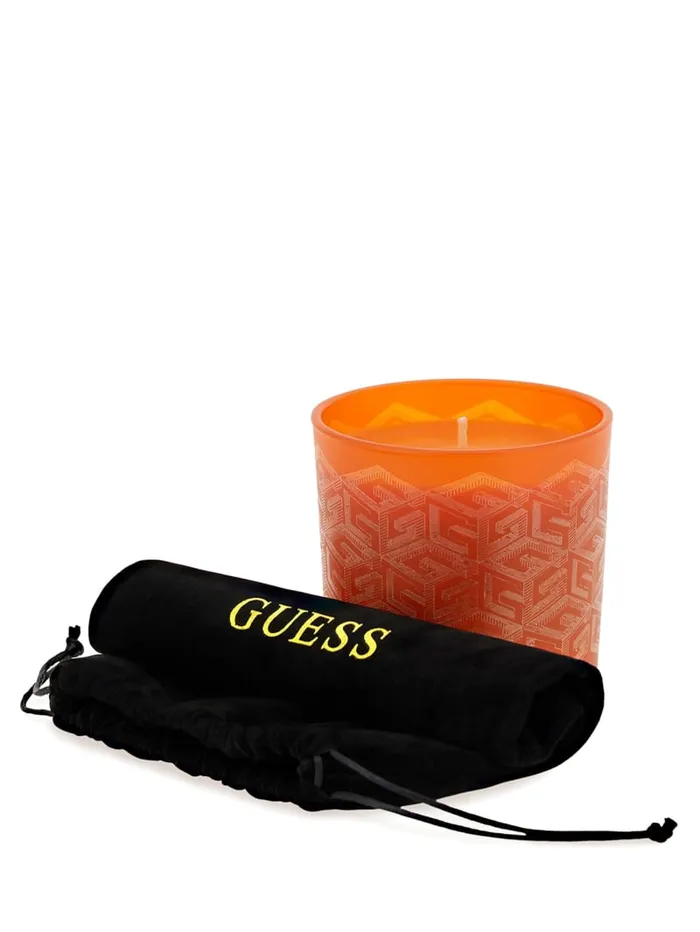 GUESS Home LaserCut G Cube Candle Pink 8211 Women