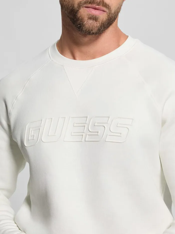 GUESS Hoodies and Sweaters Eco Aldwin Crewneck Sweatshirt Green 8211 Men