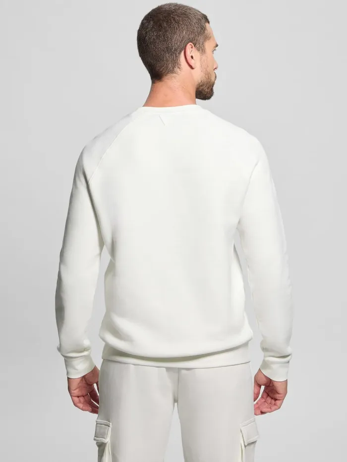 GUESS Hoodies and Sweaters Eco Aldwin Crewneck Sweatshirt Green 8211 Men
