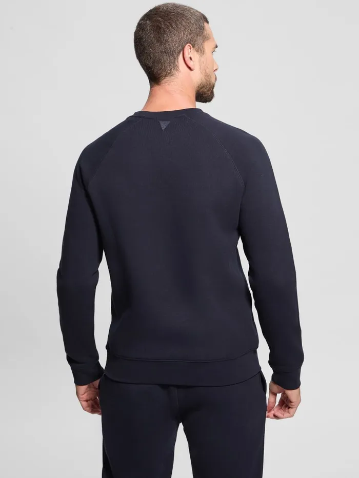 GUESS Hoodies and Sweaters Eco Aldwin Crewneck Sweatshirt Green 8211 Men
