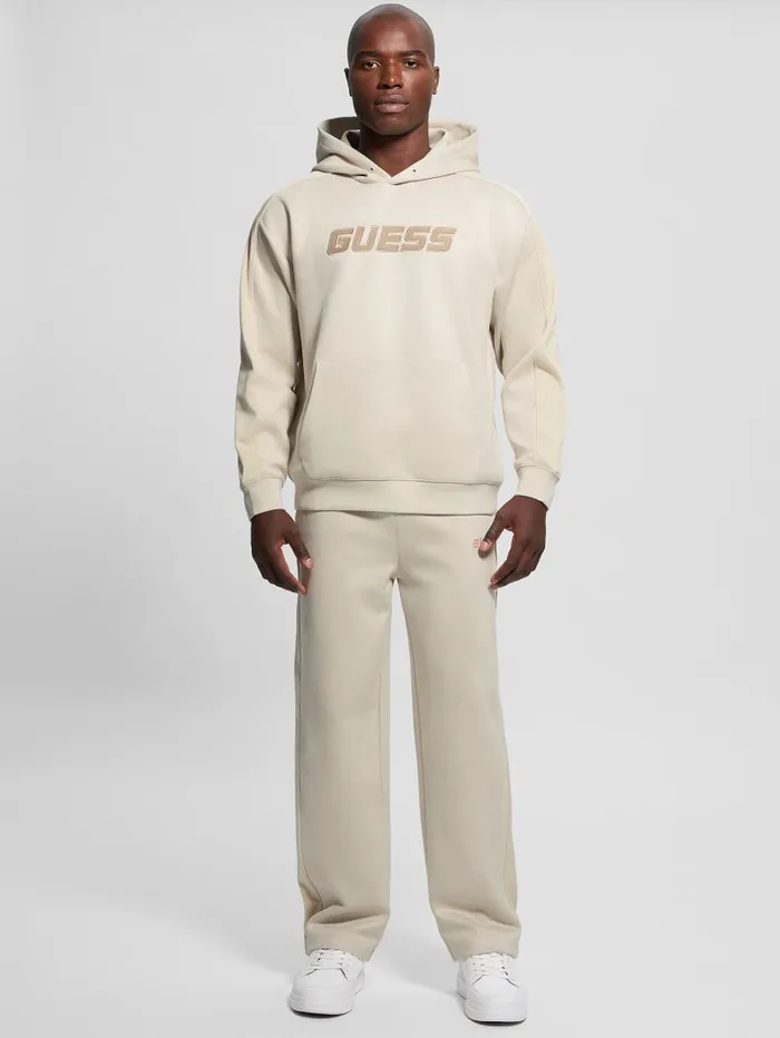GUESS Hoodies and Sweaters Eco Mojo Signature Hoodie Beige 8211 Men