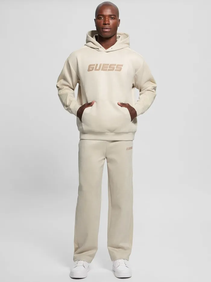 GUESS Hoodies and Sweaters Eco Mojo Signature Hoodie Beige 8211 Men