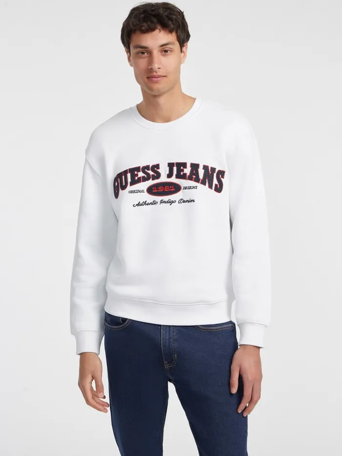 GUESS Hoodies and Sweaters Original Design Sweatshirt Blue 8211 Men