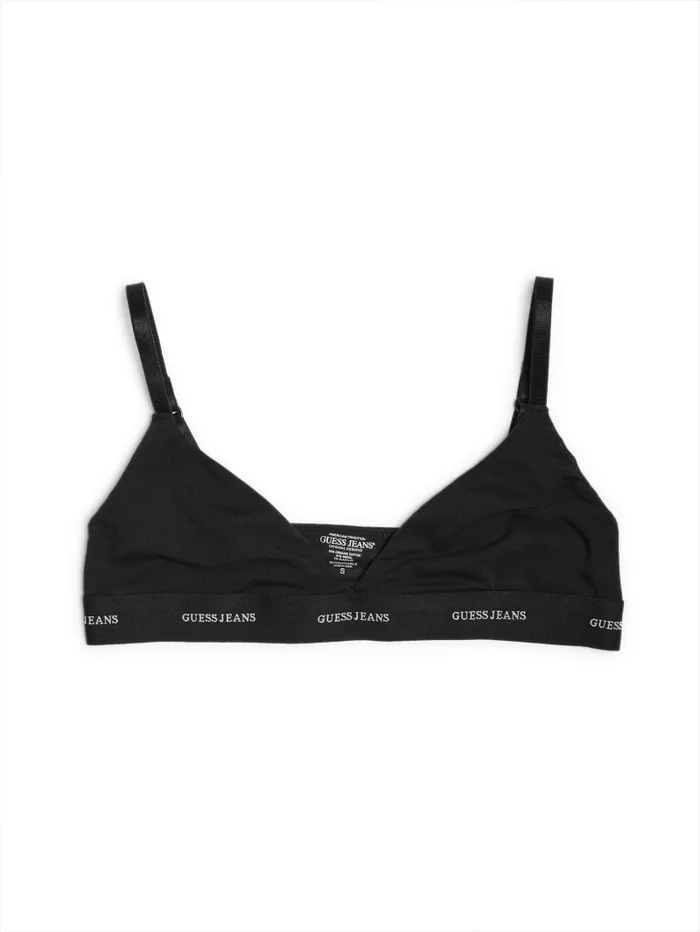 GUESS Intimates Eco Jeans Triangle Bralette White 8211 Women