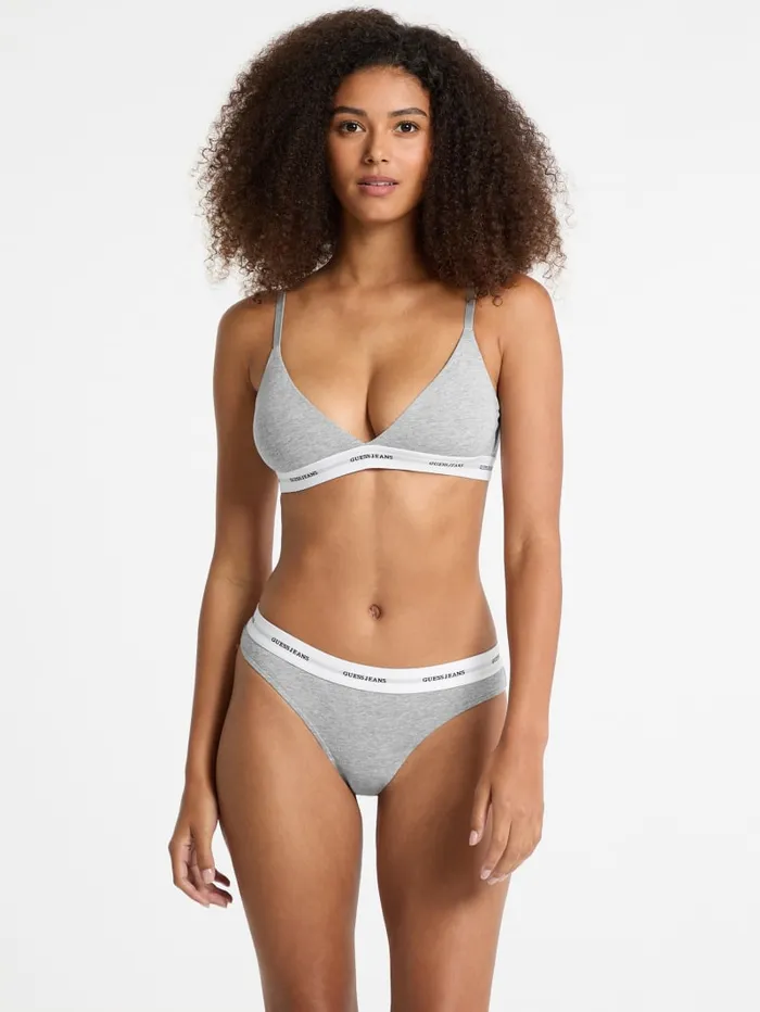 GUESS Intimates Eco Jeans Triangle Bralette White 8211 Women