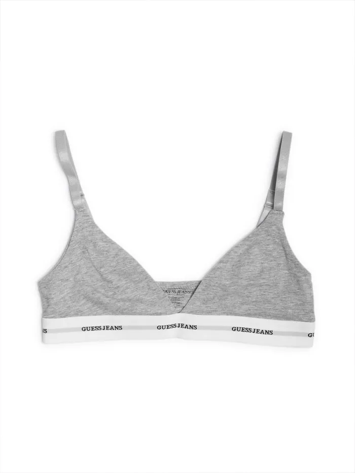 GUESS Intimates Eco Jeans Triangle Bralette White 8211 Women