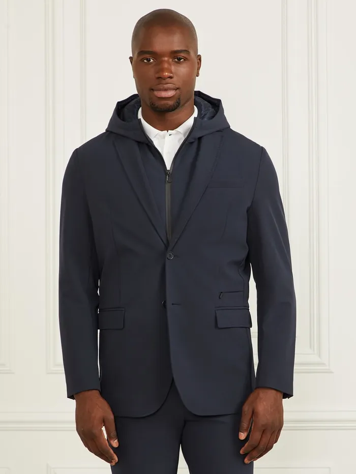 GUESS Jackets and Coats Blazer With Detachable Hooded Vest Blue 8211 Men