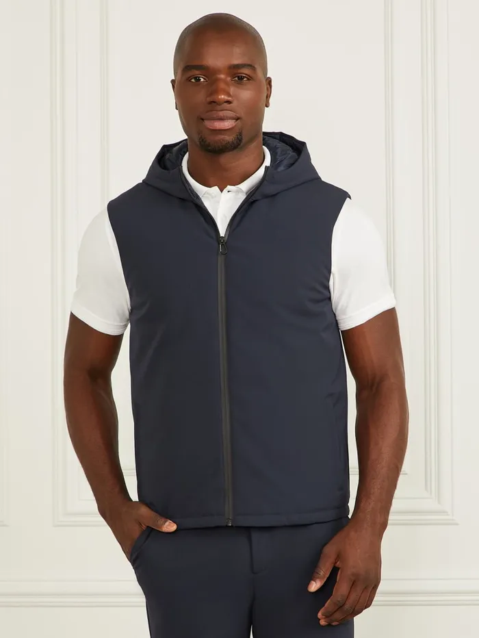 GUESS Jackets and Coats Blazer With Detachable Hooded Vest Blue 8211 Men