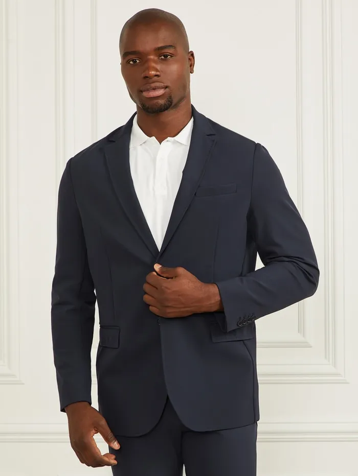 GUESS Jackets and Coats Blazer With Detachable Hooded Vest Blue 8211 Men