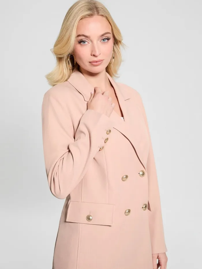 GUESS Jackets and Coats Eco Fiona Twill Blazer Beige 8211 Women