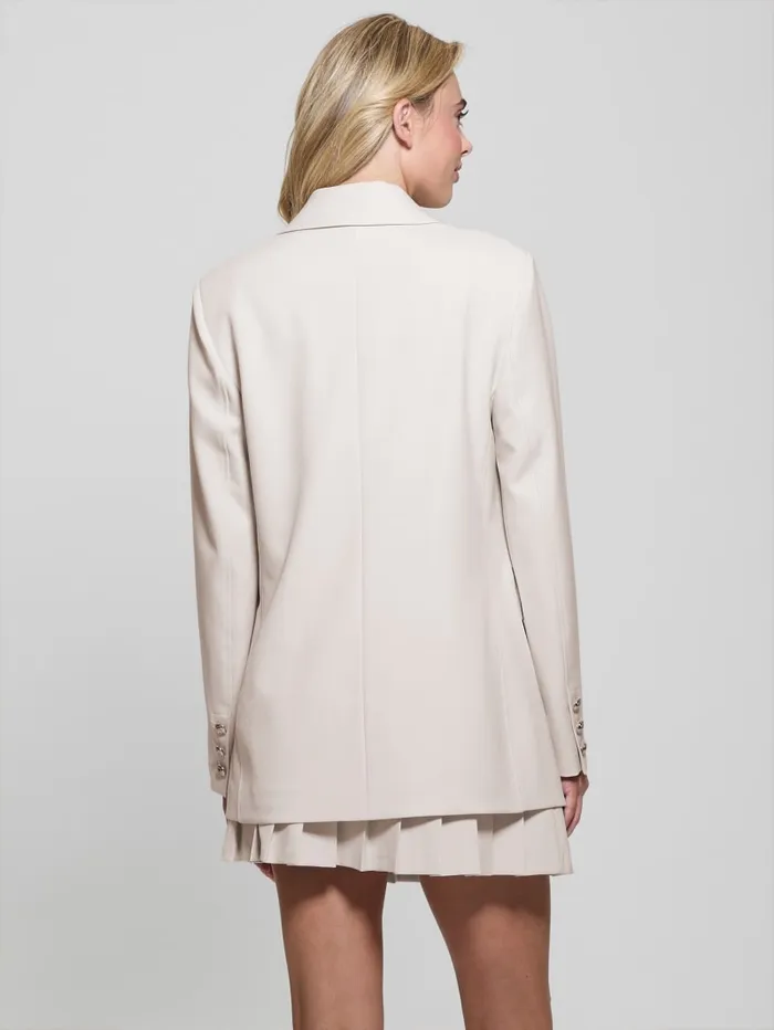 GUESS Jackets and Coats Eco Fiona Twill Blazer Beige 8211 Women
