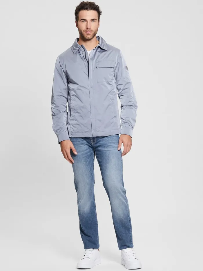 GUESS Jackets and Coats Eco Shacket Blue 8211 Men
