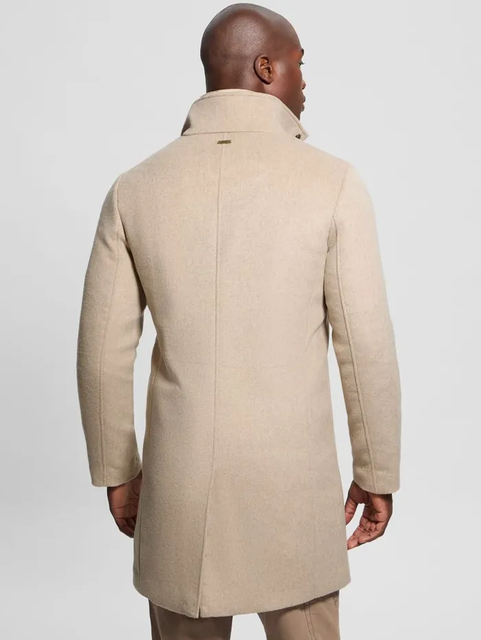 GUESS Jackets and Coats Eco WoolBlend Urban Coat Blue 8211 Men