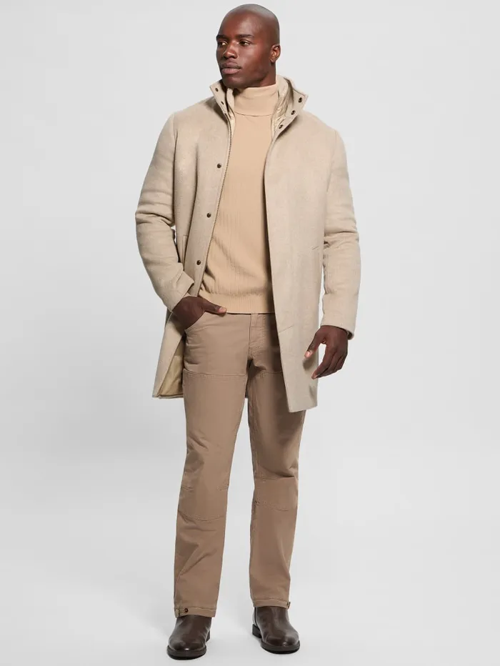 GUESS Jackets and Coats Eco WoolBlend Urban Coat Blue 8211 Men