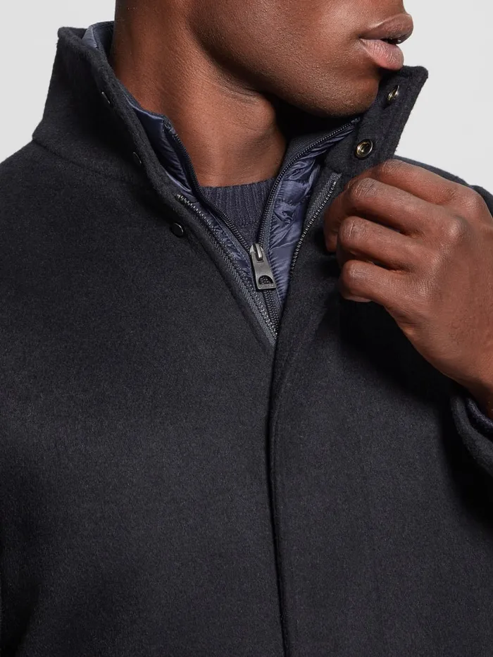 GUESS Jackets and Coats Eco WoolBlend Urban Coat Blue 8211 Men
