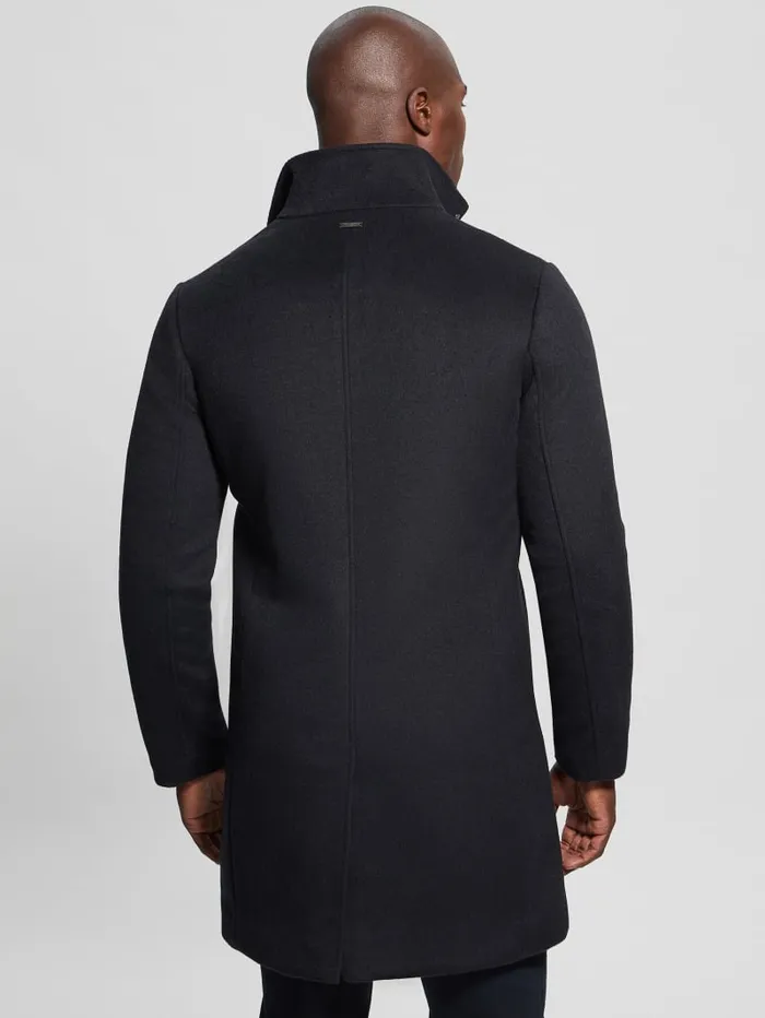 GUESS Jackets and Coats Eco WoolBlend Urban Coat Blue 8211 Men