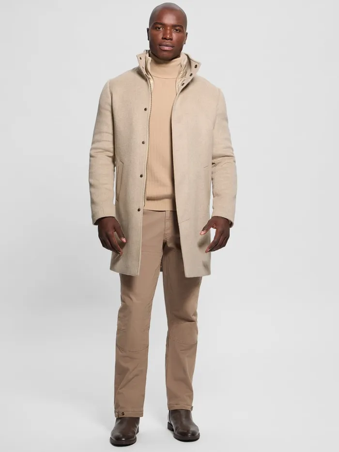 GUESS Jackets and Coats Eco WoolBlend Urban Coat Blue 8211 Men