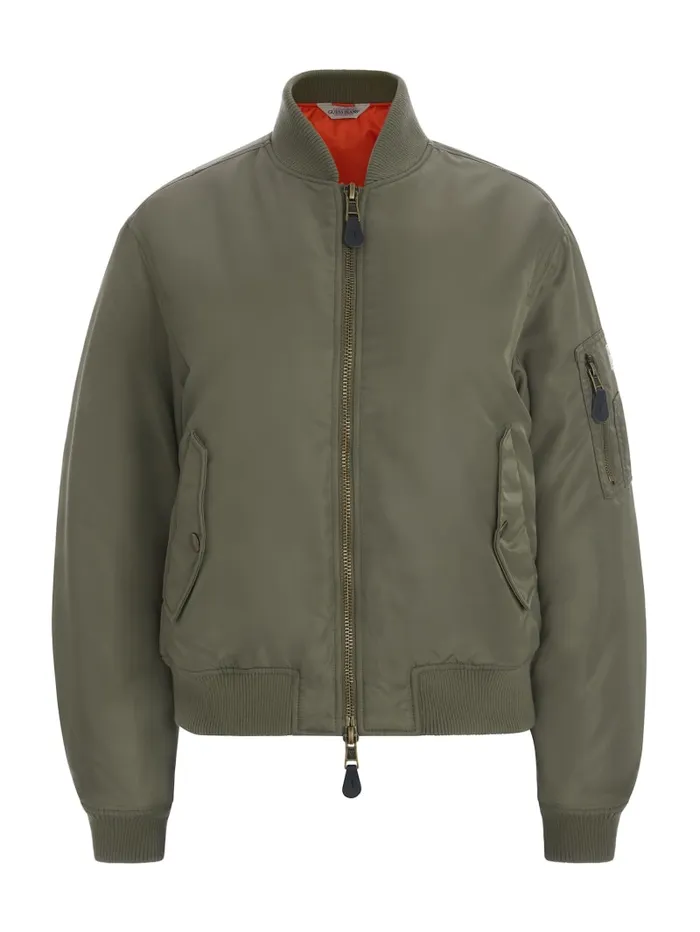 GUESS Jackets and Coats Nylon Bomber Jacket Black 8211 Women