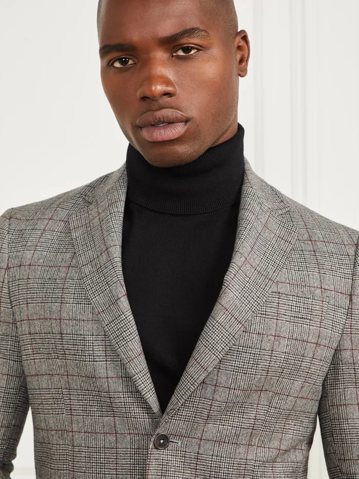 GUESS Jackets and Coats Sean Notched Blazer Blackwhite 8211 Men