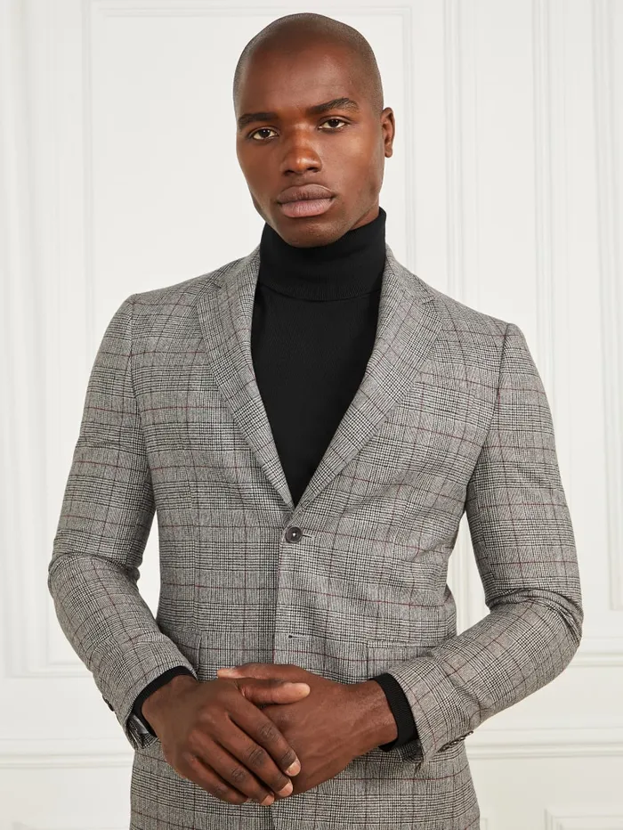 GUESS Jackets and Coats Sean Notched Blazer Blackwhite 8211 Men