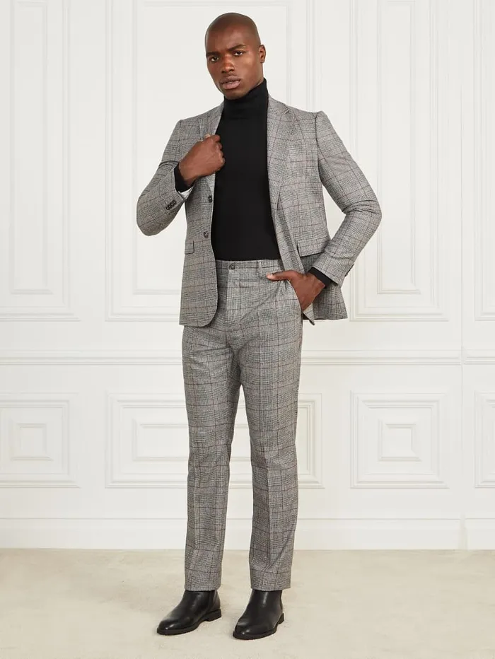 GUESS Jackets and Coats Sean Notched Blazer Blackwhite 8211 Men