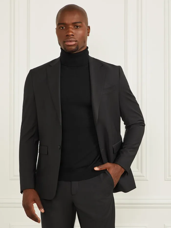 GUESS Jackets and Coats Sean WoolBlend Blazer Black 8211 Men