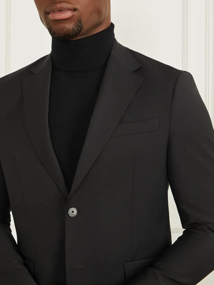 GUESS Jackets and Coats Sean WoolBlend Blazer Black 8211 Men
