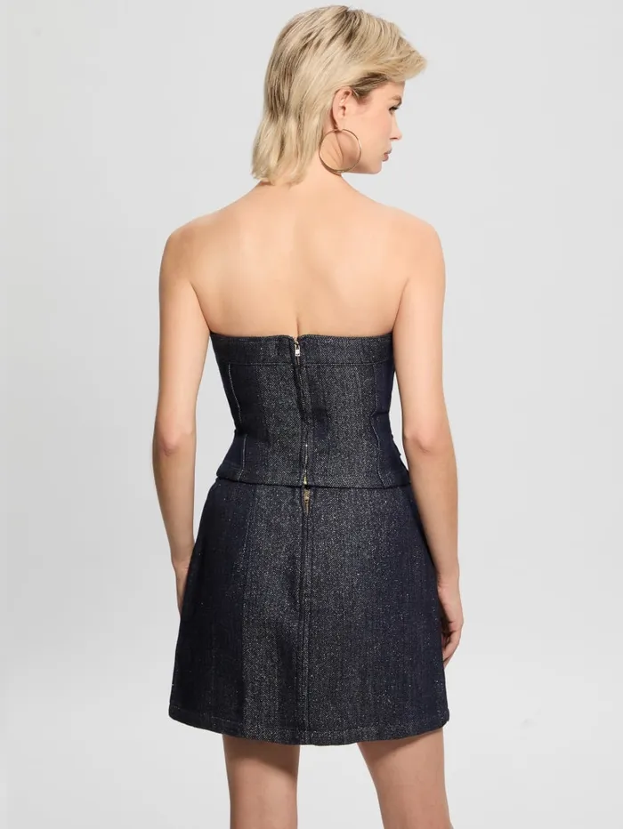 GUESS Jeans and Denim Chany Denim Corset Blue 8211 Women