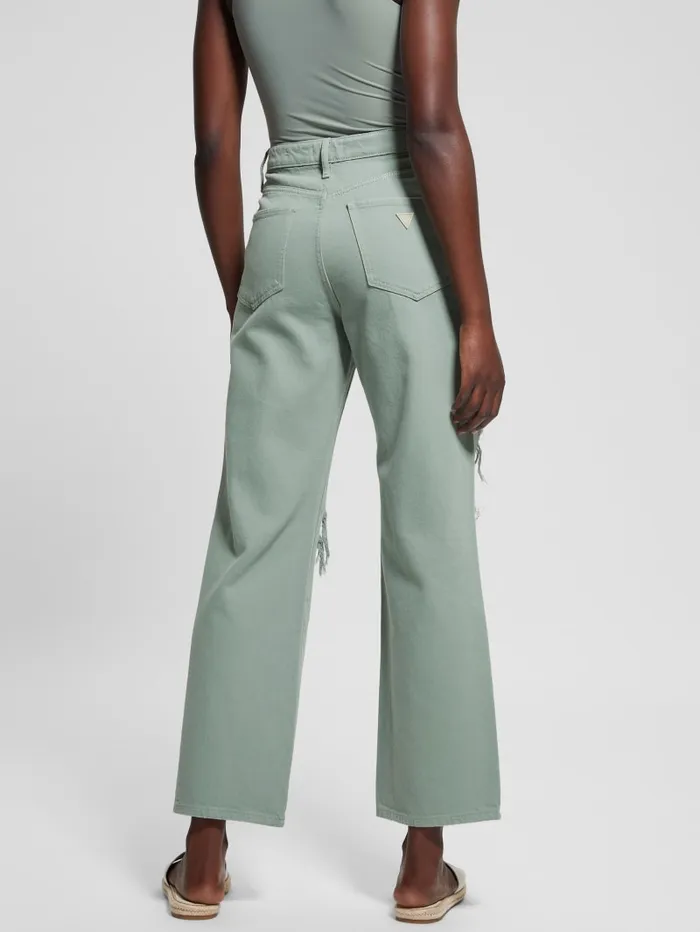 GUESS Jeans and Denim Eco 03990s Destroyed Jeans Green 8211 Women