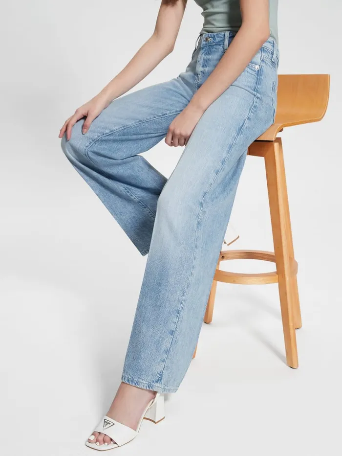 GUESS Jeans and Denim Eco Sexy Palazzo Jeans Blue 8211 Women