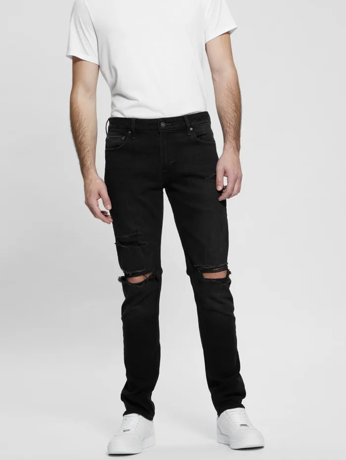 GUESS Jeans and Denim Finnley Tapered Jeans Black 8211 Men