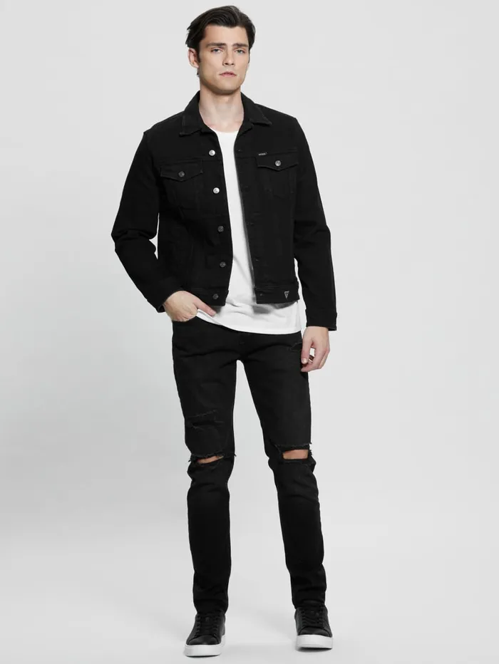 GUESS Jeans and Denim Finnley Tapered Jeans Black 8211 Men