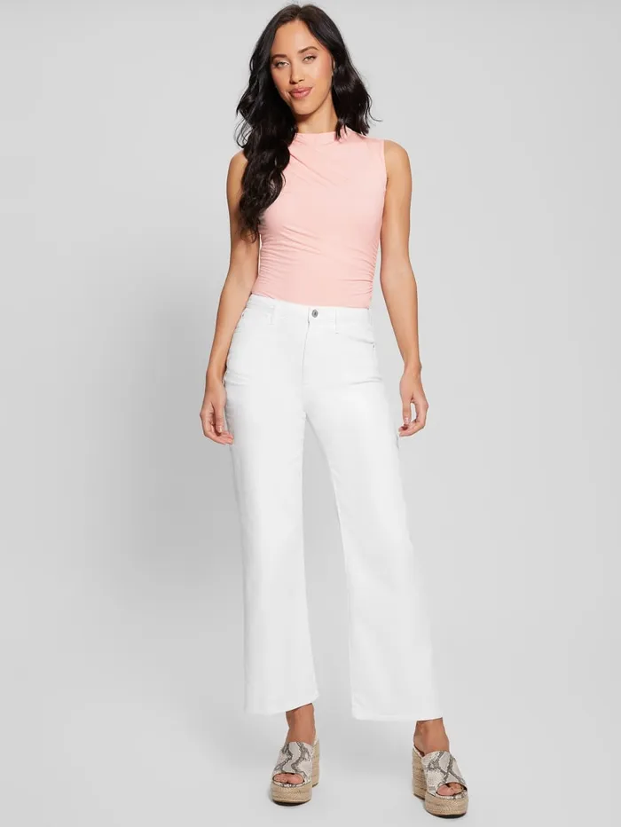 GUESS Jeans and Denim Flare Jeans White 8211 Women