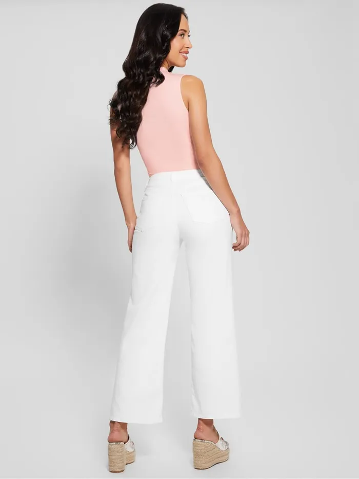 GUESS Jeans and Denim Flare Jeans White 8211 Women