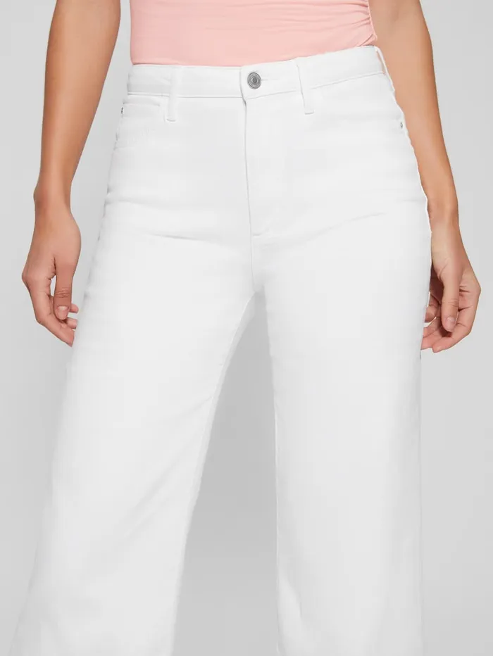 GUESS Jeans and Denim Flare Jeans White 8211 Women