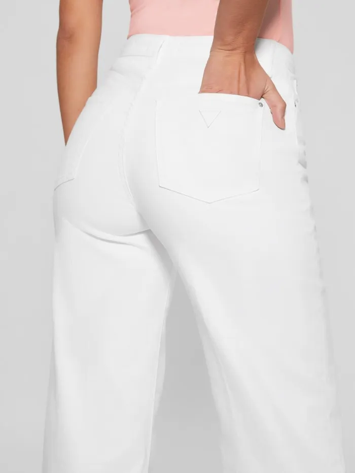GUESS Jeans and Denim Flare Jeans White 8211 Women
