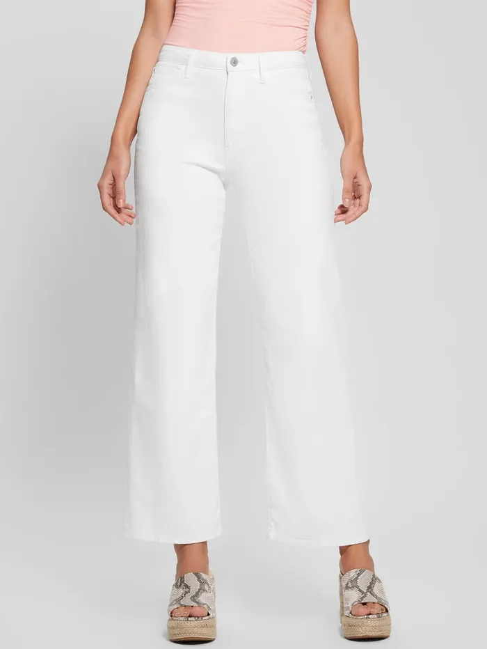GUESS Jeans and Denim Flare Jeans White 8211 Women