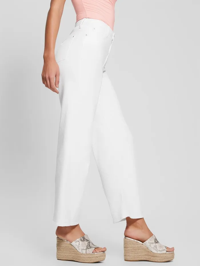 GUESS Jeans and Denim Flare Jeans White 8211 Women
