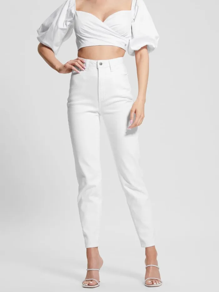 GUESS Jeans and Denim Mom Jeans White 8211 Women