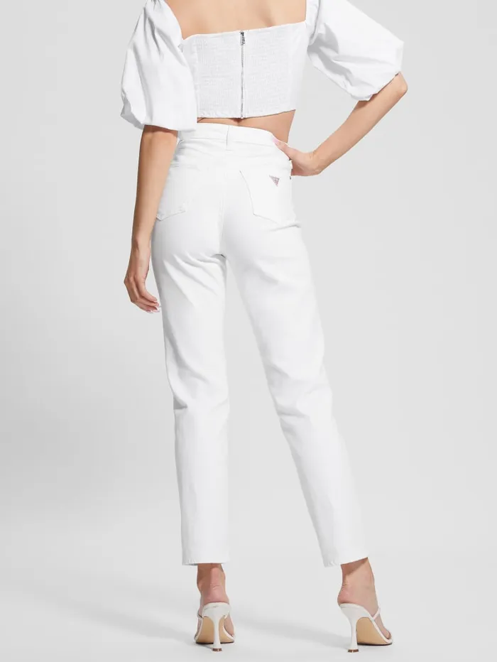 GUESS Jeans and Denim Mom Jeans White 8211 Women