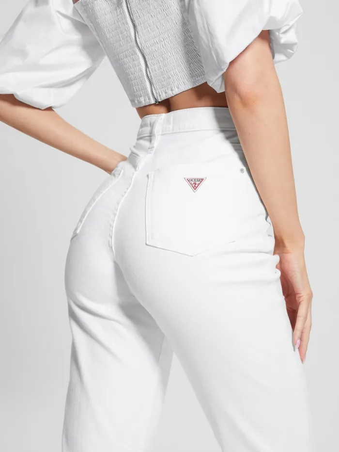 GUESS Jeans and Denim Mom Jeans White 8211 Women