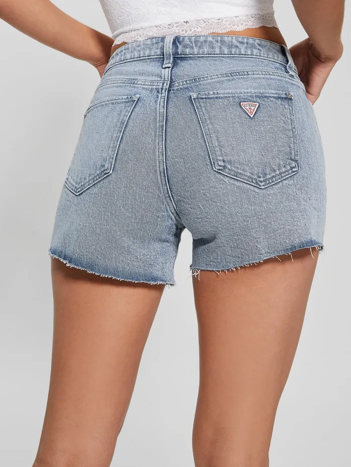 GUESS Jeans and Denim Relaxed Denim Shorts Blue 8211 Women