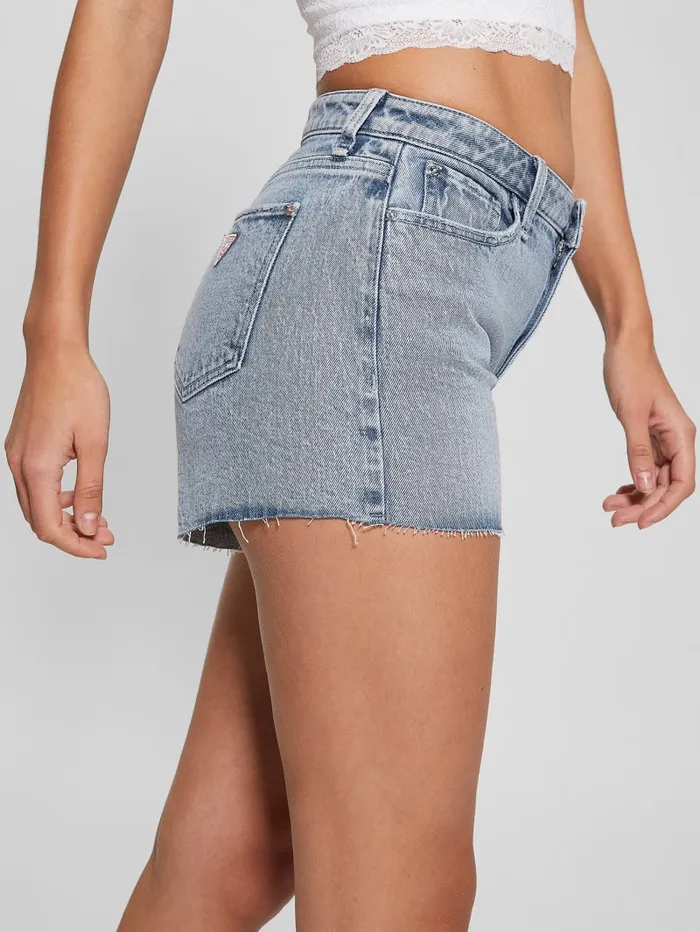 GUESS Jeans and Denim Relaxed Denim Shorts Blue 8211 Women